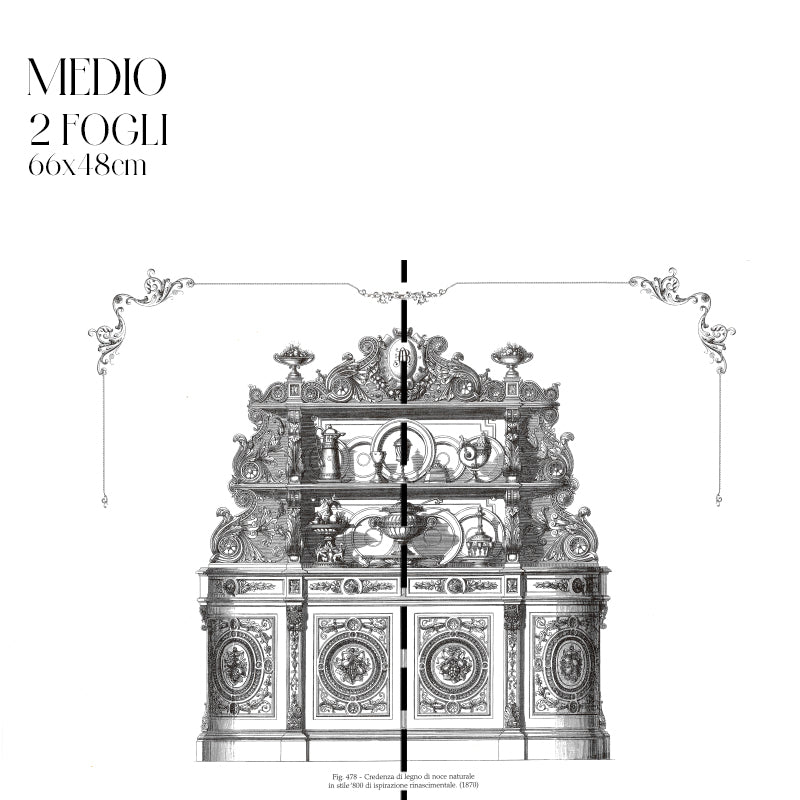 Découpage Serigrafia - Credenza Rinascimentale