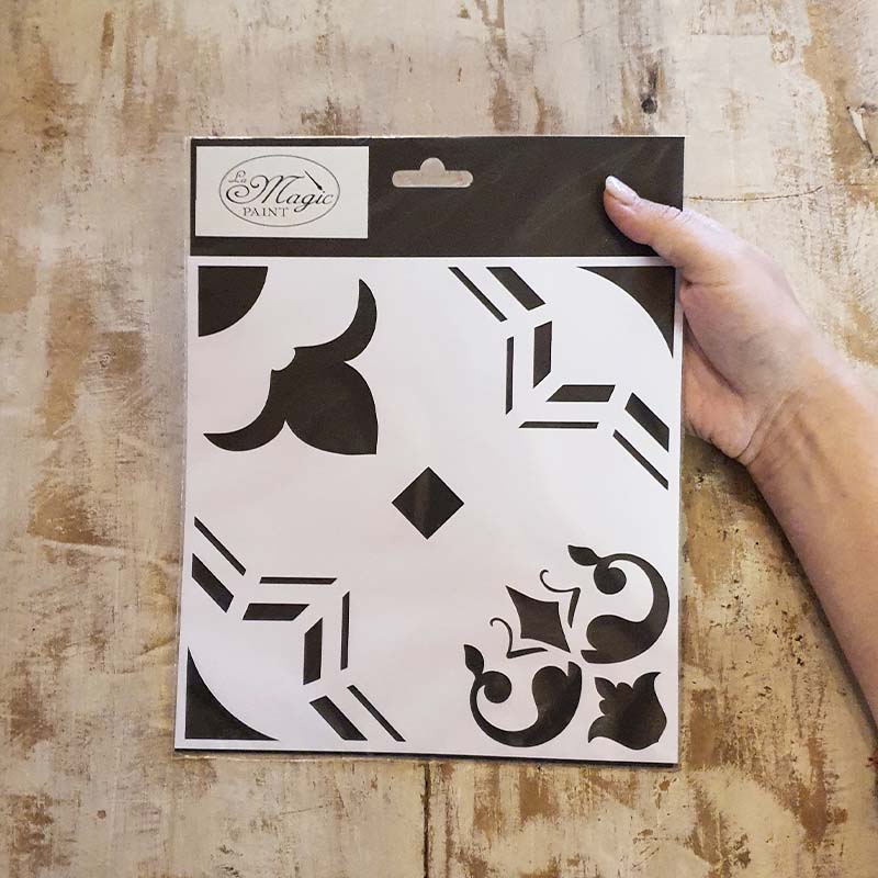 Stencil "Cementine", Magic Paint, riutilizzabile, 20x20
