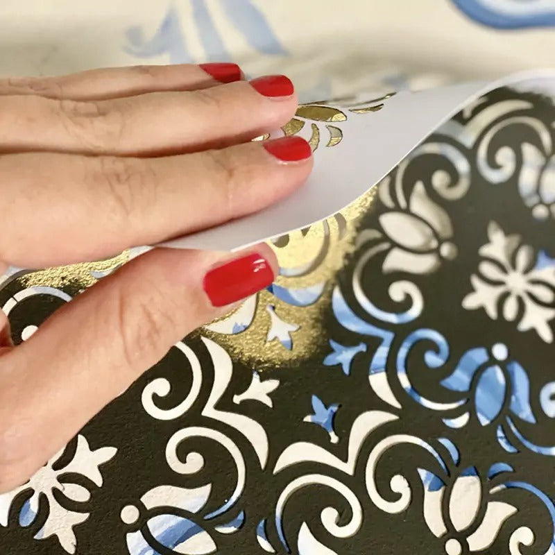 Stencil "Villa Cementina", Magic Paint, riutilizzabile, 20x20 cm