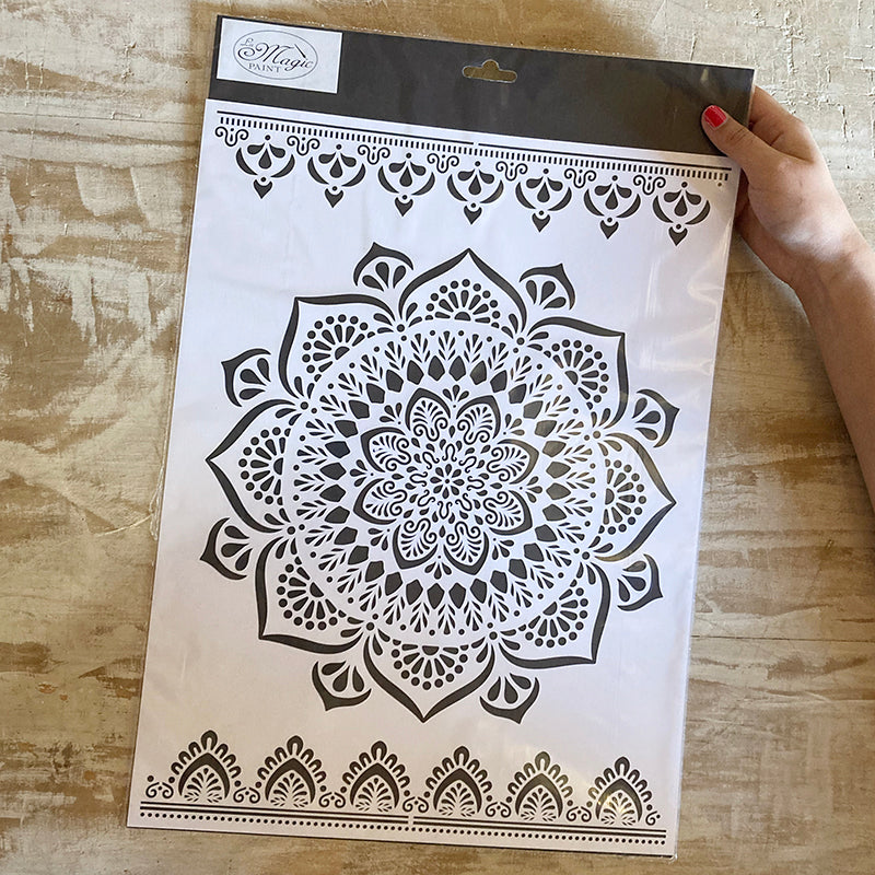 Stencil "Arabesque", Magic Paint, riutilizzabile, 30x42 cm