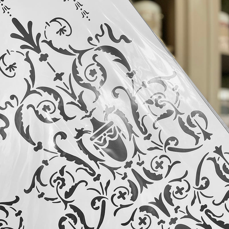 Grande Stencil Grottesca con Drappi