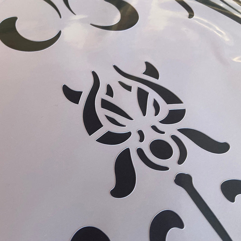 Stencil “Sinfonia Liberty”, Magic Paint, riutilizzabile, 30×55 cm