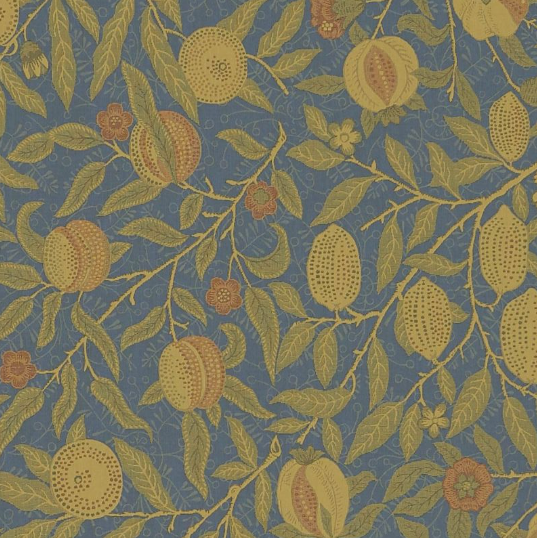 GEWEBE "FRUCHTGEFLECHT BLAU" Morris & Co - Morris & Freunde