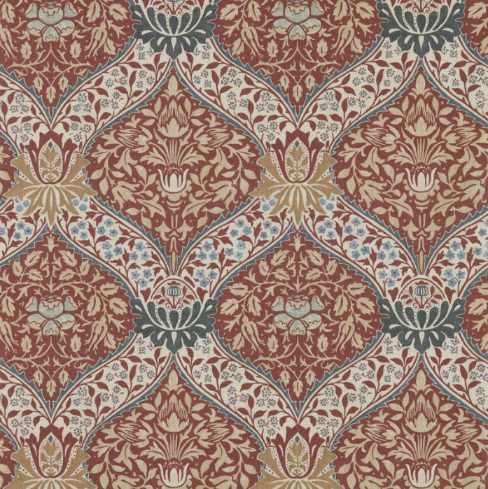 Carta da Parati "Norbury Rosso" MORRIS & CO. | THE HUNTINGTON