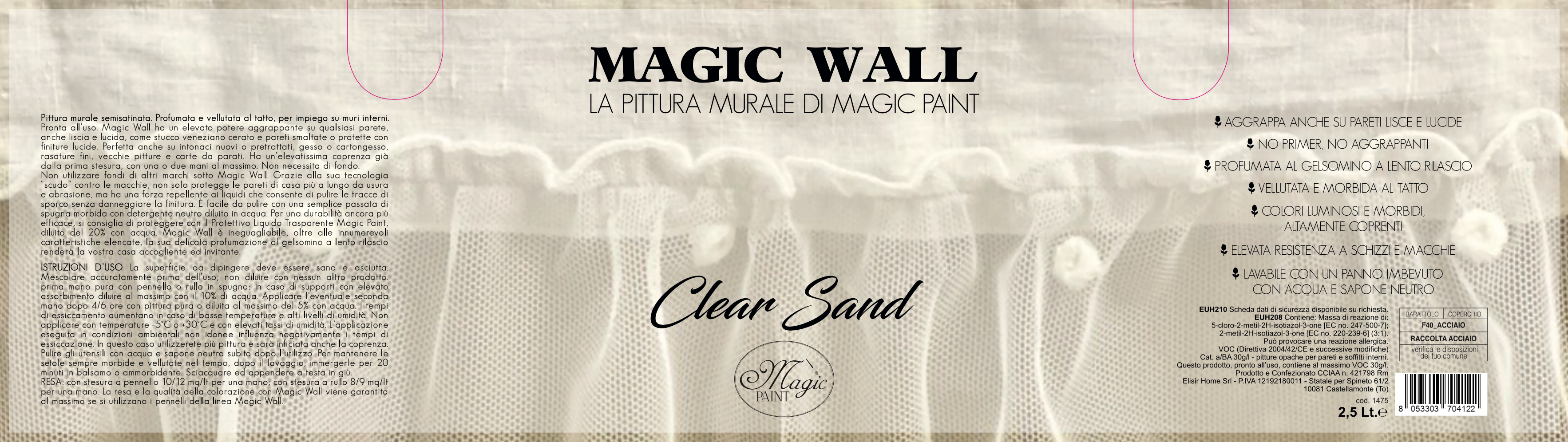 Magic Wall colore “CLEAR SAND”