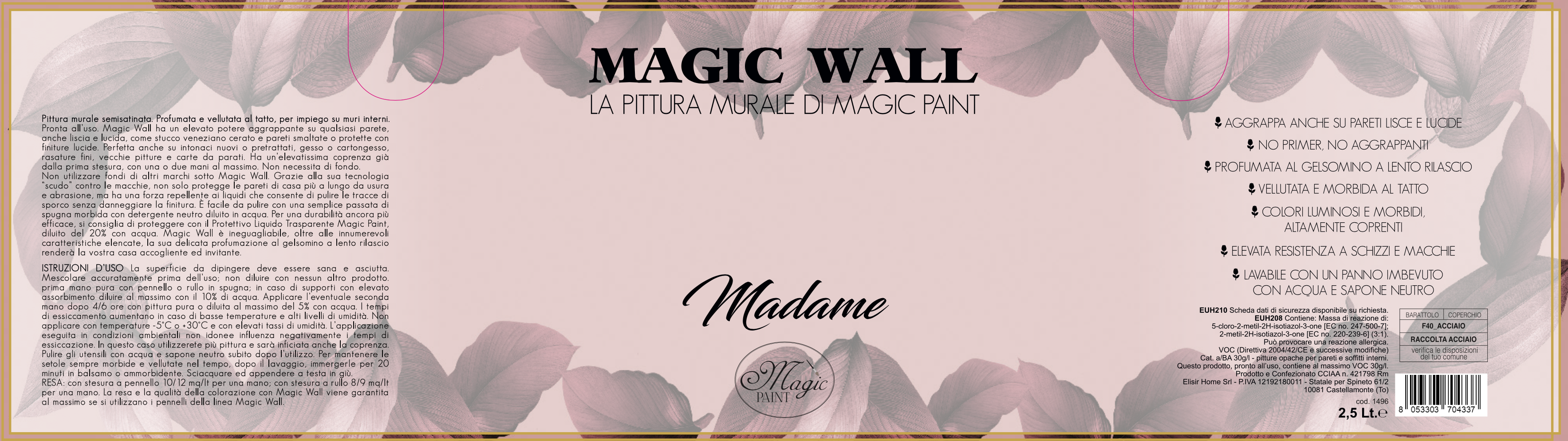 Magic Wall colore “MADAME"