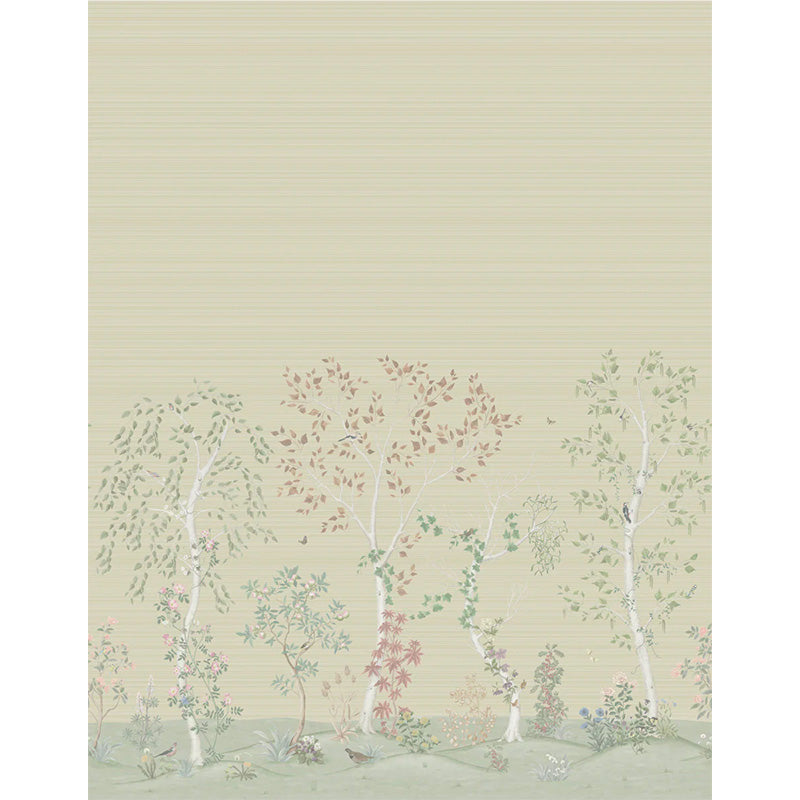 Carta da Parati "SEASONAL WOODS Grasscloth" The Garden | COLE & SON