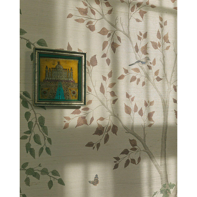 Carta da Parati "SEASONAL WOODS Grasscloth" The Garden | COLE & SON