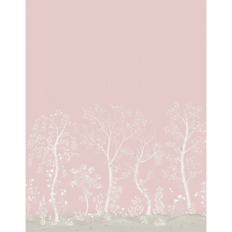 Carta da Parati "SEASONAL WOODS Rose Quartz Pearl" The Garden | COLE & SON