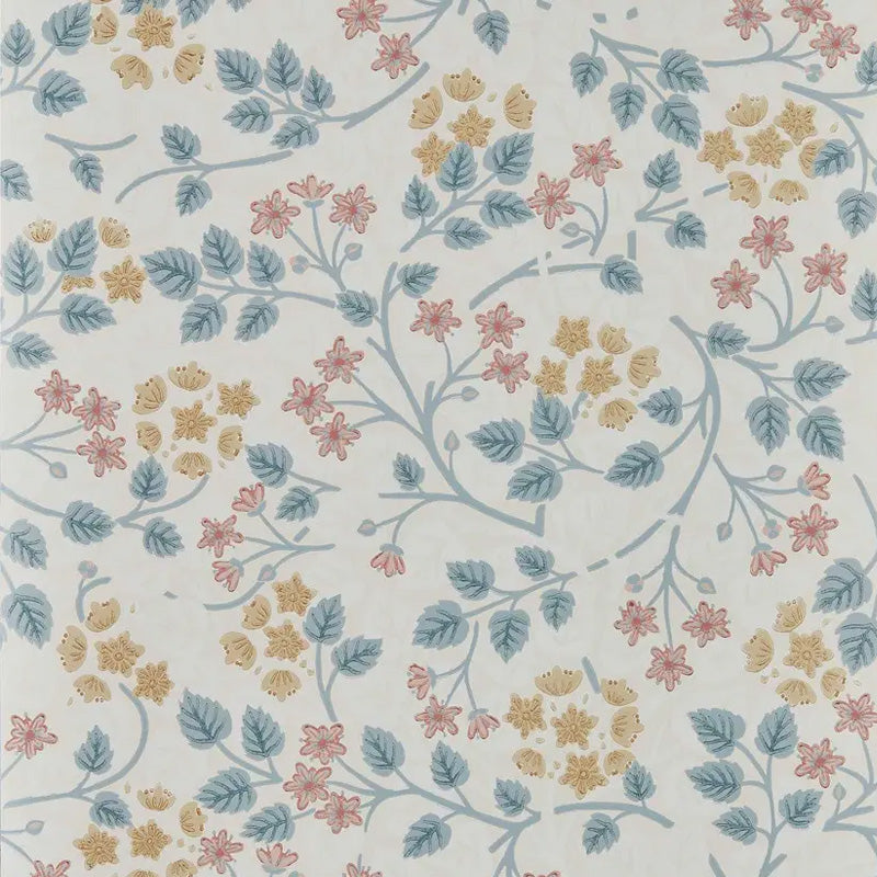 Carta da parati "Silver Lime Turchese" - Highgrove - SANDERSON