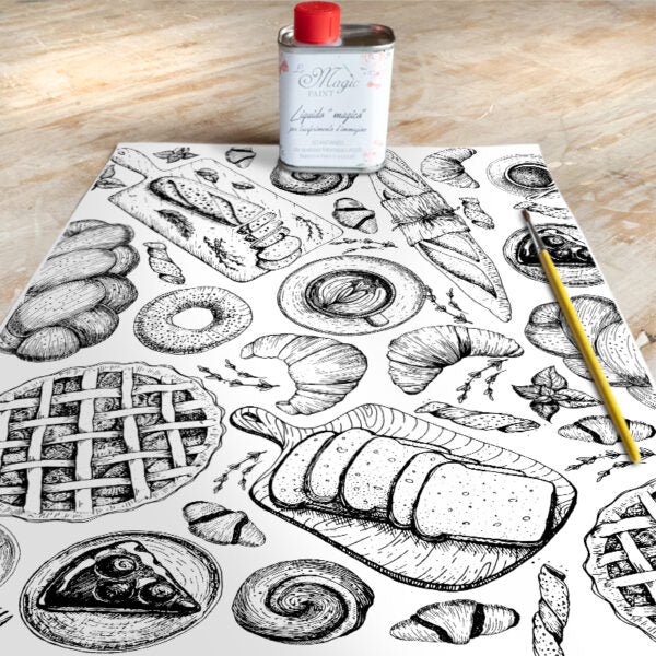 Stampa Trasferibile “COUNTRY, TAVOLA” 28×40 cm