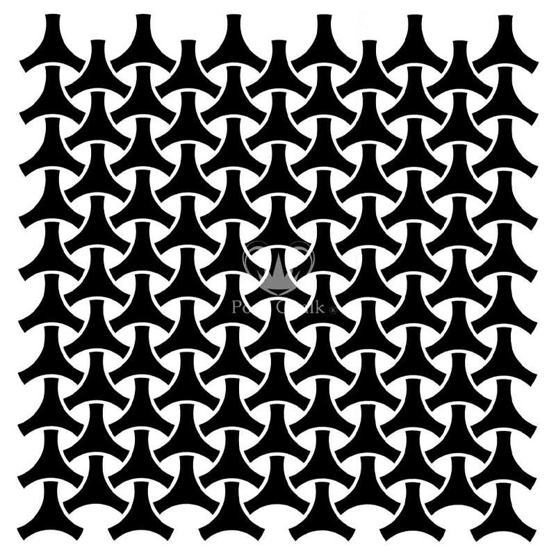 Posh Kreide Schablone Kaleidoskop 50x50cm - WoodUbend