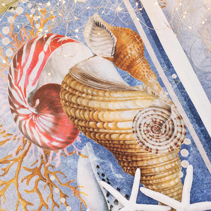 Tovaglia in puro lino "Murice", Tessitura Toscana Telerie 170x170 cm