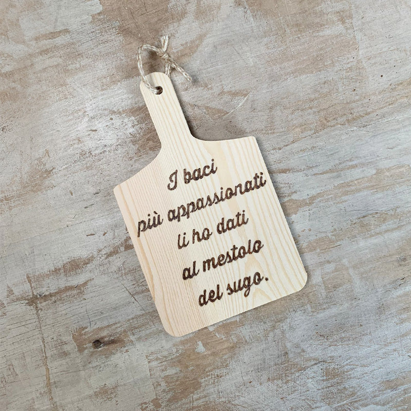 Tagliere Quadrato "Baci Appasionati"