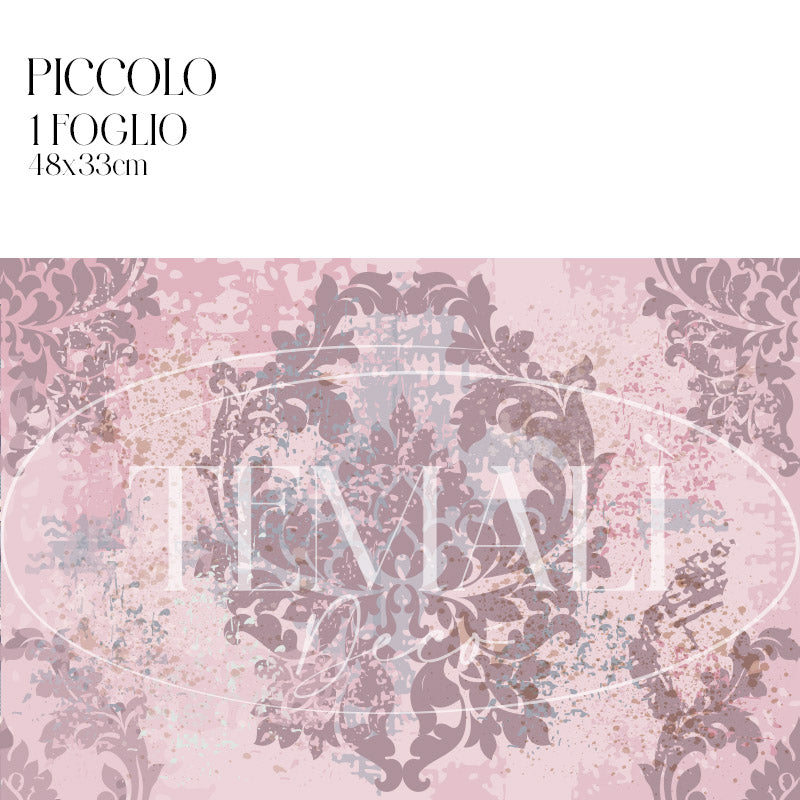 Découpage Tappezzeria - Damasco Moderno Rosa