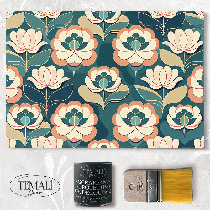 Decoupagé Tappezzeria - Fiori Decò
