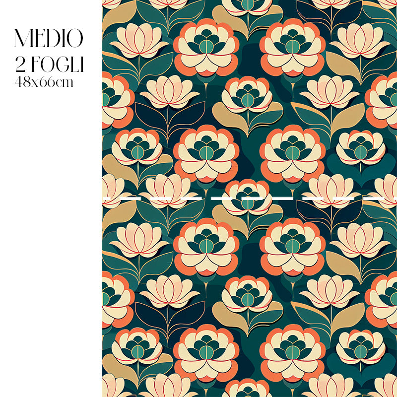 Decoupagé Tappezzeria - Fiori Decò