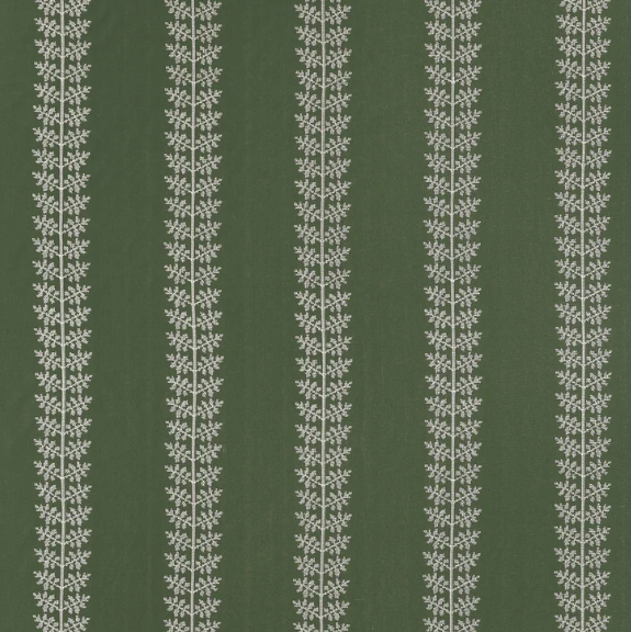 TESSUTO "Amble Embroidery Verde" boxwood | THIBAUT