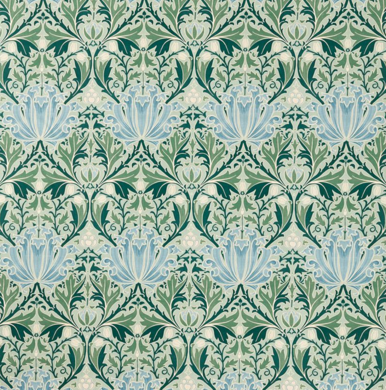 TELA "HELENA VERDE" Morris & Co - Morris & Amigos