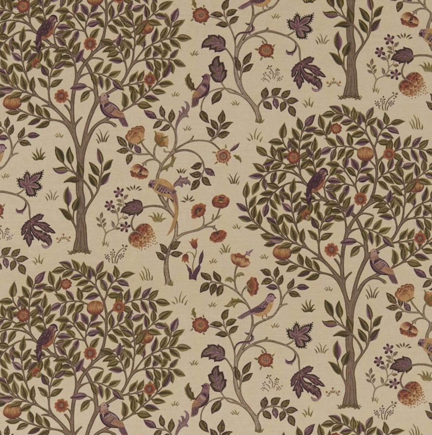 TELA "ÁRBOL KELMSCOTT BEIGE" Morris & Co - Morris & Amigos