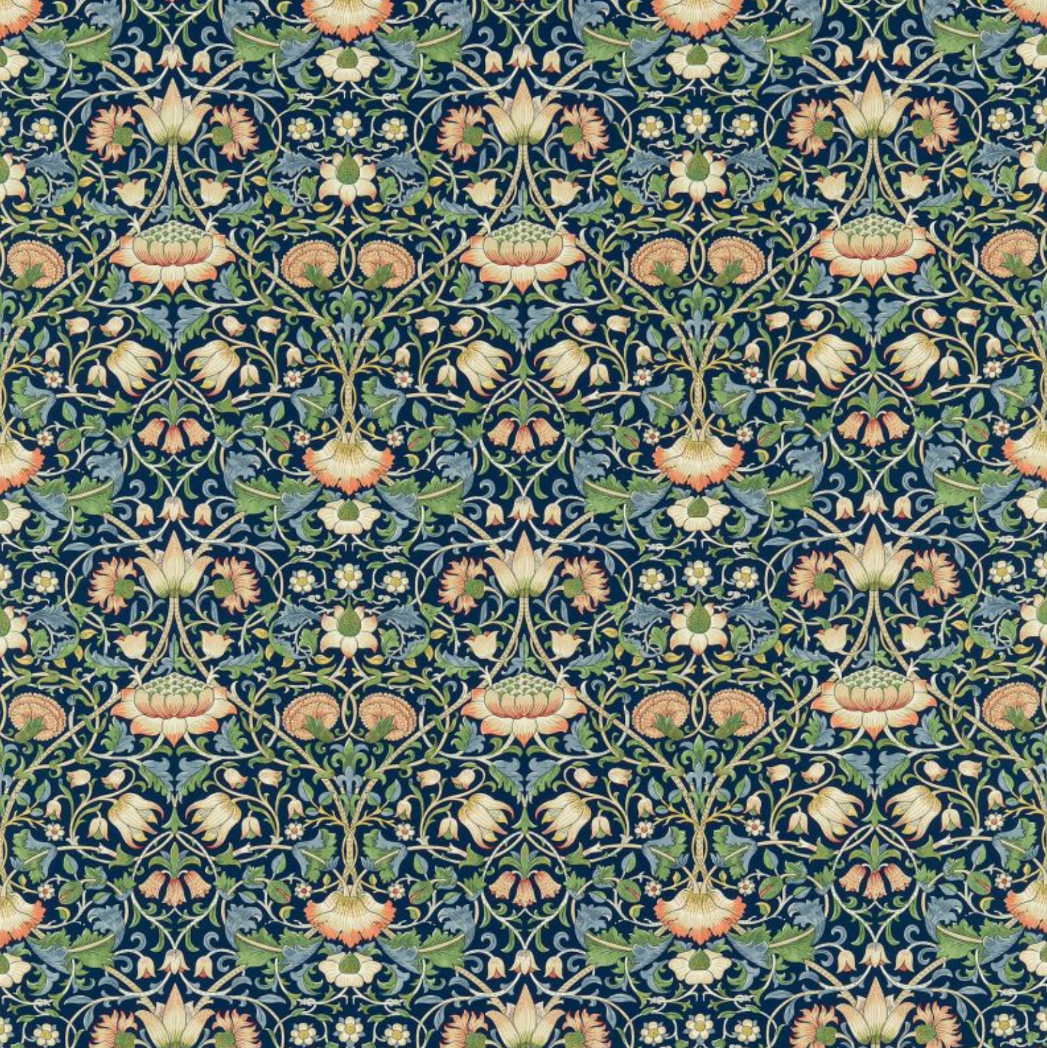 TELA "LODDEN AZUL" Morris & Co - Morris & Amigos