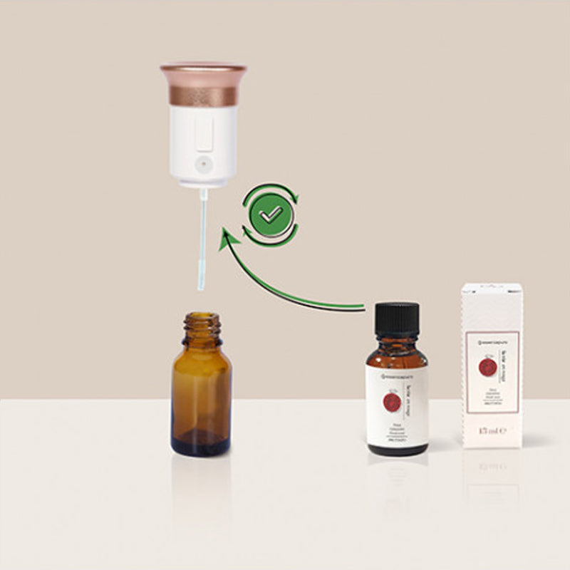 Diffusore Elettrico Lux - Bianco e Bronzo - ESSENZAPURA per Hypno Casa