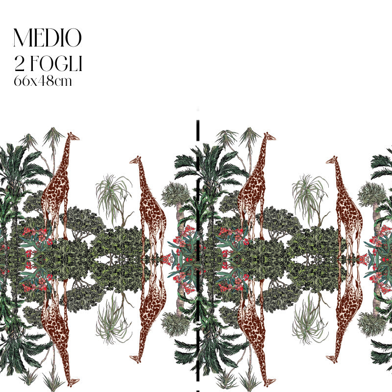 Dècoupage Toile de Jouy - Giraffe