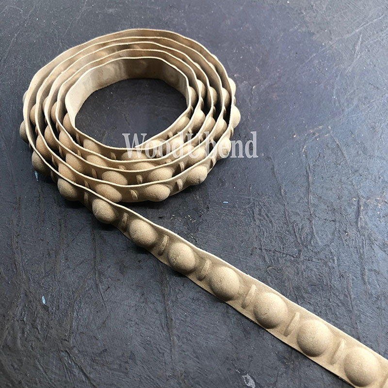 Fregio Decorativo "Cordone Perle di Fiume Big", WoodUbend