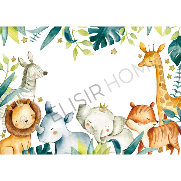 Stampa Trasferibile "BABY, SWEET SAVANA" 28x40 cm