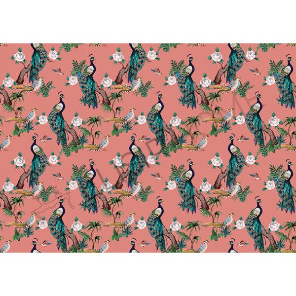 Stampa Trasferibile "FLORA & FAUNA, PEACOCK" 28X40 cm