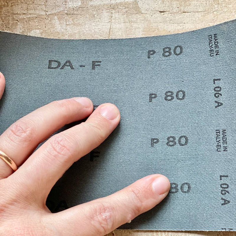 Carta vetro - BASE IN TELA - Grana P80