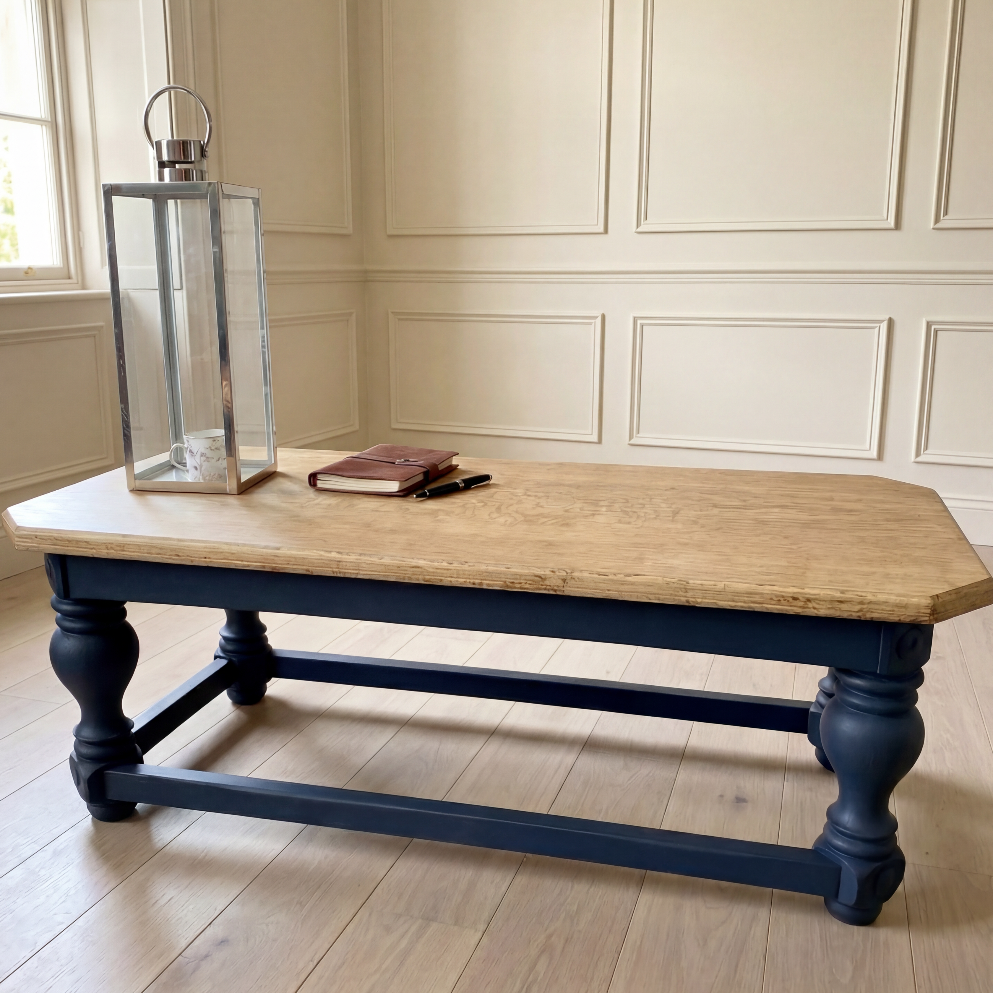 Tavolino basso rettangolare Pepper Blue - I Restyling di Elisa