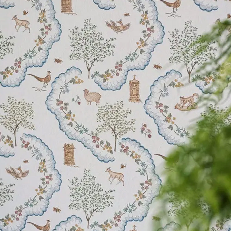 Carta da parati "Wildflower Meadow Blu" - Highgrove - SANDERSON