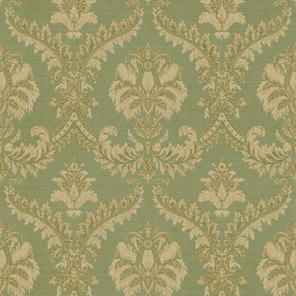 Carta da parati “Imperial – Verde Antico”, a metraggio o a rotolo