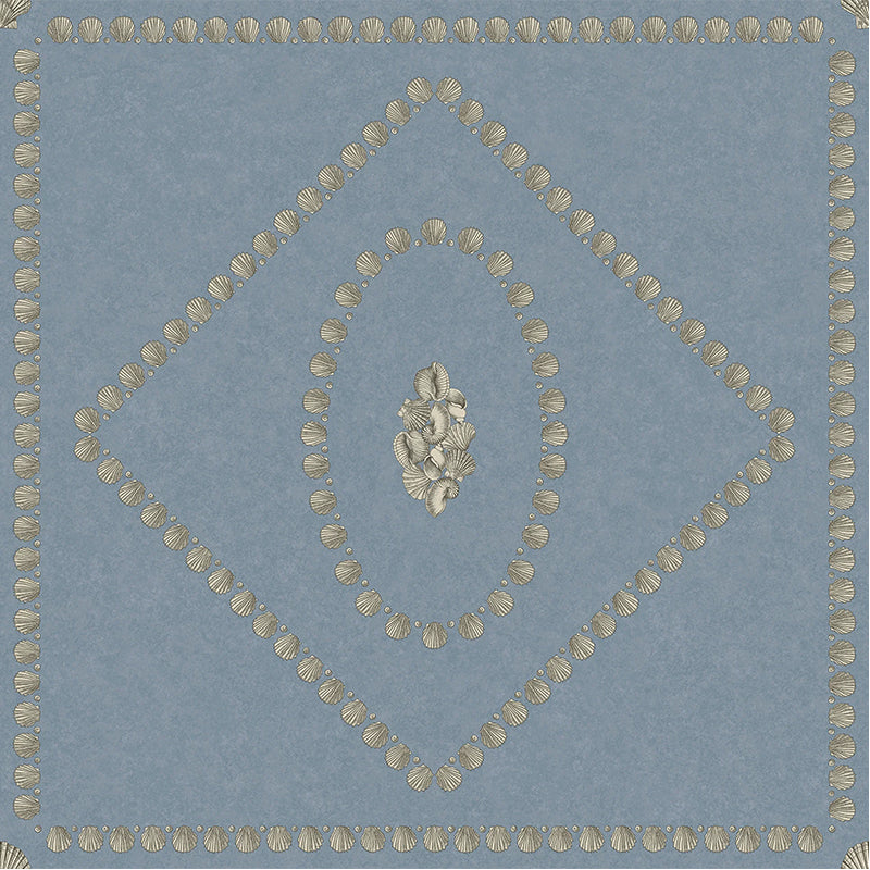 Carta da Parati "CONCHIGLIE AZZURRE & ORO" Fornasetti | COLE & SON