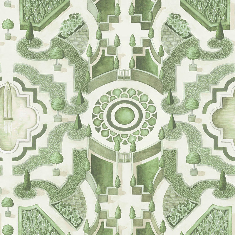 Carta da Parati "TOPIARY VERDE" Botanical | COLE & SON