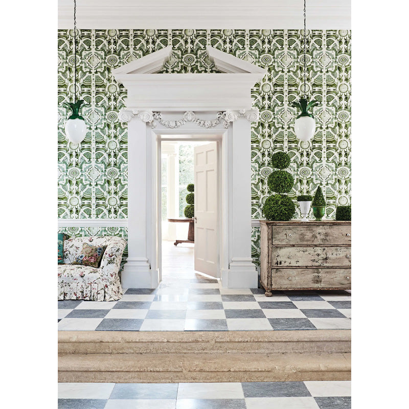 Carta da Parati "TOPIARY VERDE" Botanical | COLE & SON