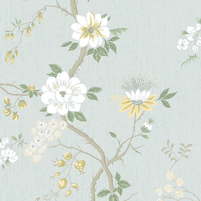 Carta da Parati "CAMELLIA AZZURRO" Botanical | COLE & SON