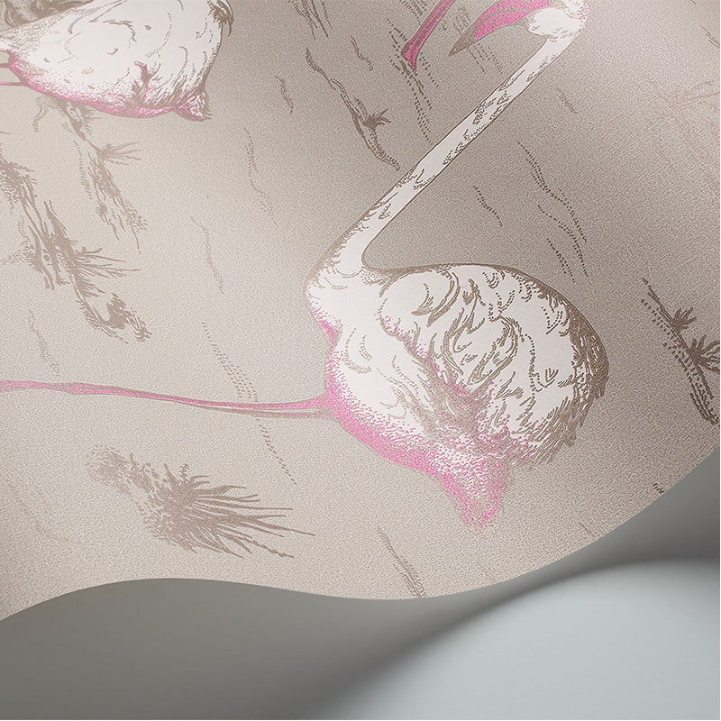 Carta da Parati "FLAMINGOS BIANCO & ROSA" The Contemporary | COLE & SON