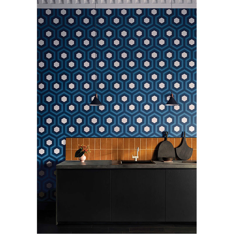 Carta da Parati "HICK'S GRAND BLU & AZZURRO" The Contemporary | COLE & SON