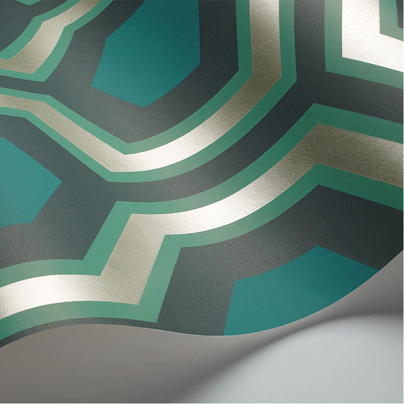 Carta da Parati "HICK'S GRAND VERDE & ORO" The Contemporary | COLE & SON