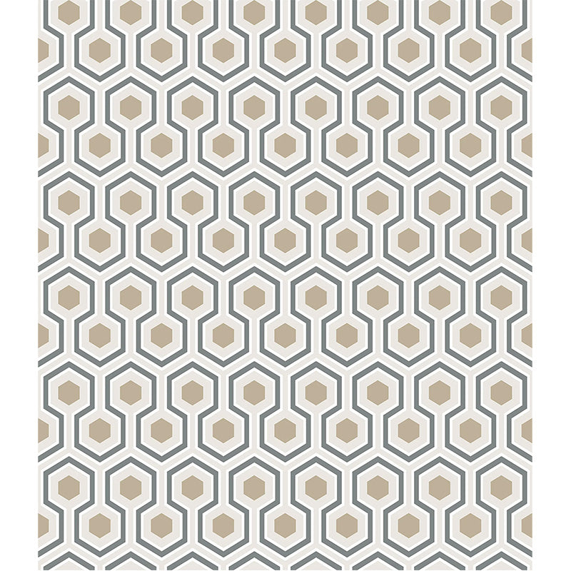 Carta da Parati "HICKS' HEXAGON AVORIO & ORO" The Contemporary | COLE & SON