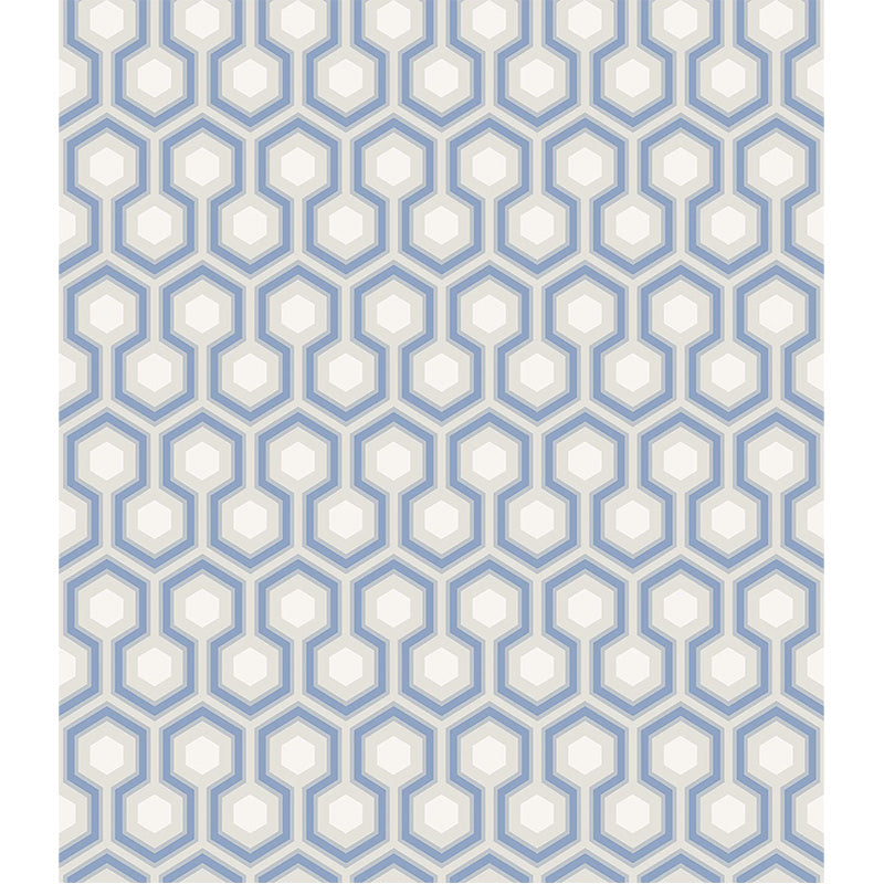 Carta da Parati Premium "HICKS' HEXAGON AZZURRO & BIANCO" The Contemporary | COLE & SON