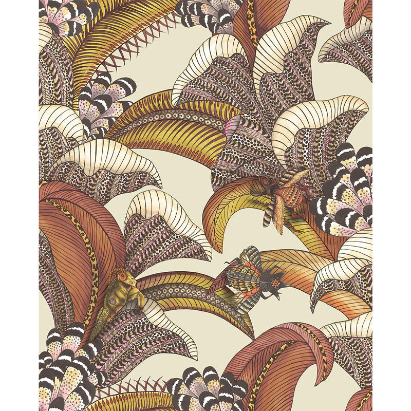 Carta da Parati "HOOPOE LEAVES PANNA" Jabula-Ardmore | COLE & SON