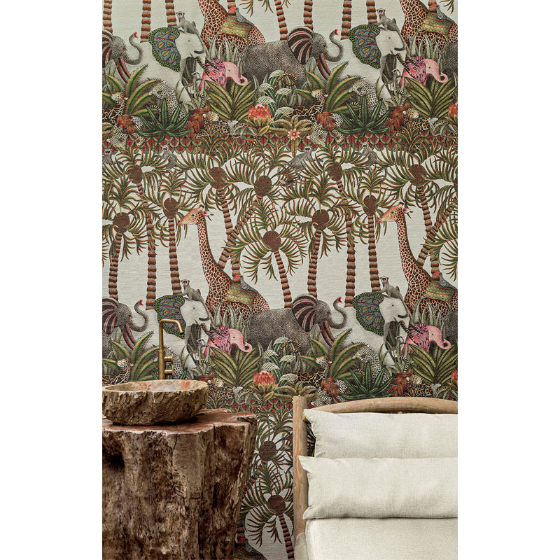 Carta da Parati "LETABA MARCH GRASSCLOTH BIANCO" Jabula-Ardmore | COLE & SON