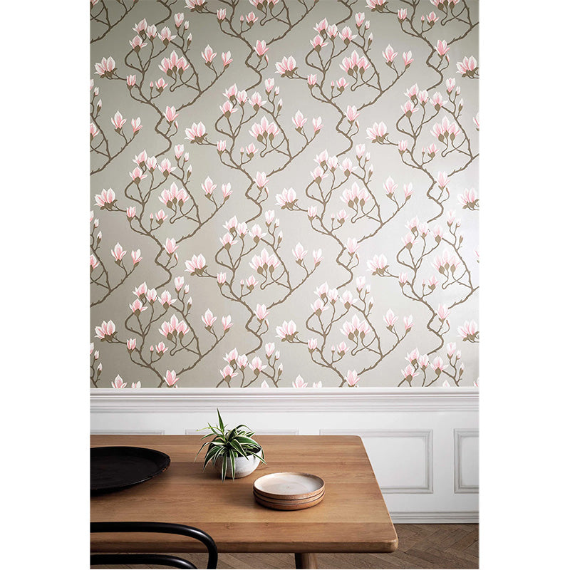 Carta da Parati "MAGNOLIA GRIGIO & ROSA" The Contemporary | COLE & SON
