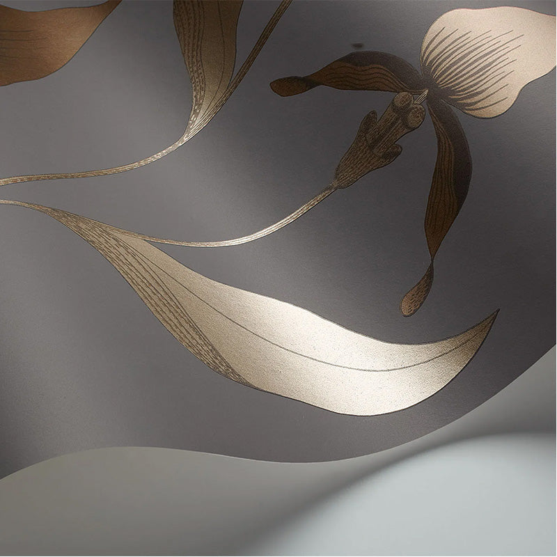 Carta da Parati "ORCHID GRIGIO & ORO" The Contemporary | COLE & SON