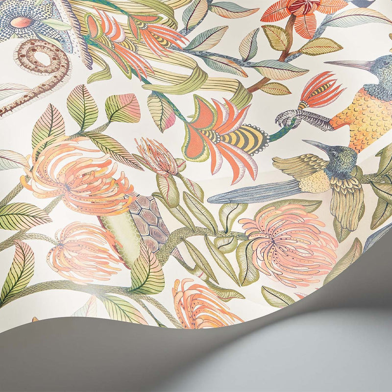 Carta da Parati "PROTEA GARDEN BIANCO" Jabula-Ardmore | COLE & SON