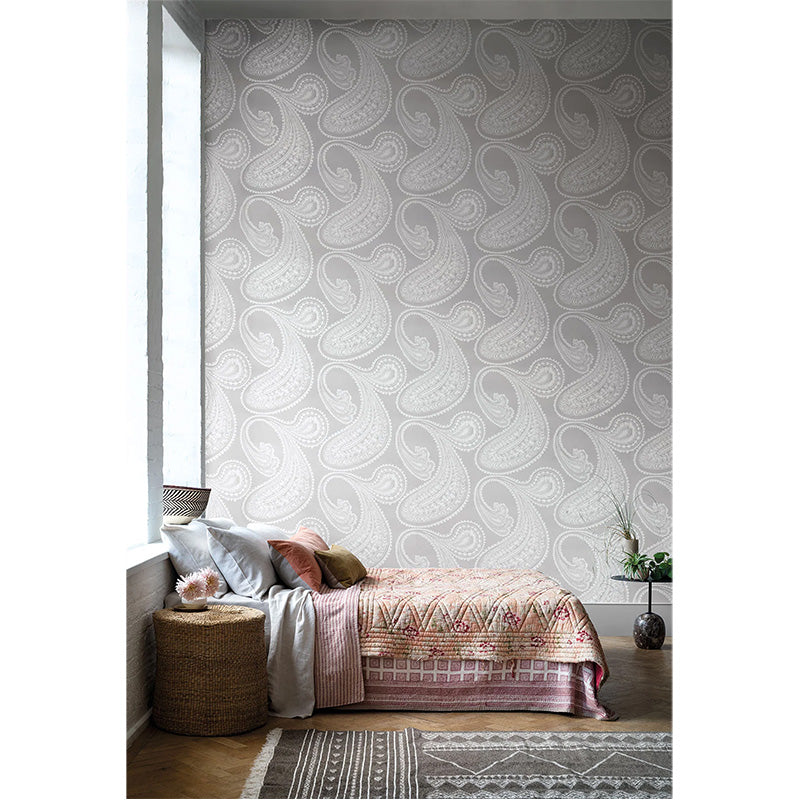 Carta da Parati "RAJAPUR GRIGIO & BIANCO" The Contemporary | COLE & SON