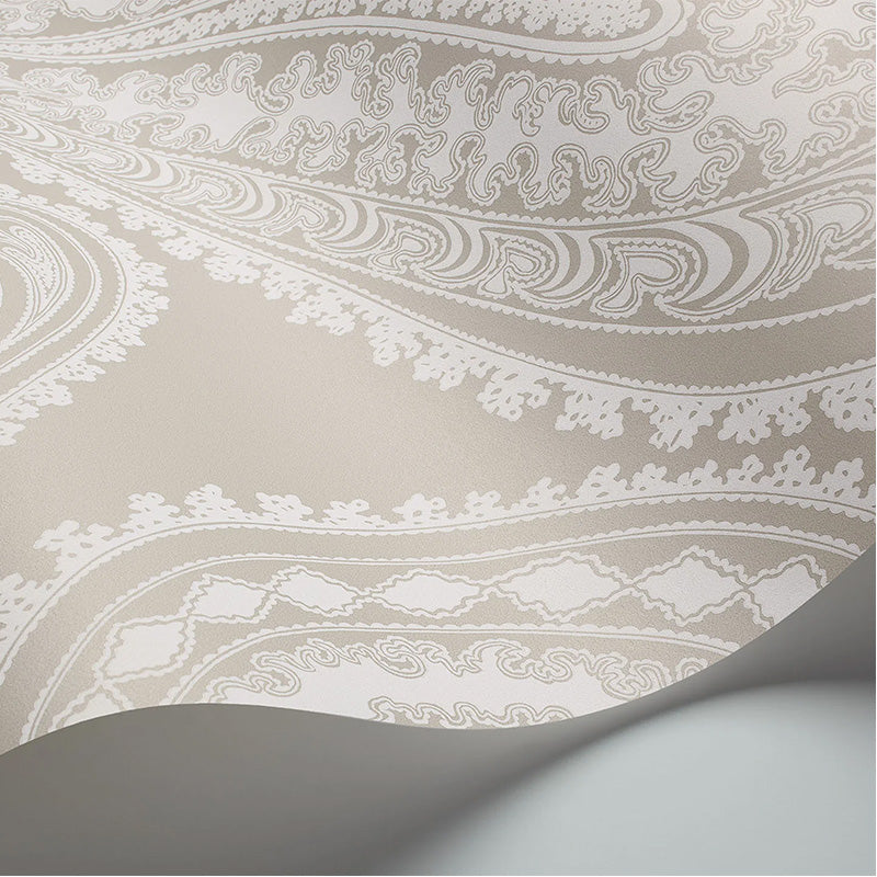 Carta da Parati "RAJAPUR TORTORA & BIANCO" The Contemporary | COLE & SON